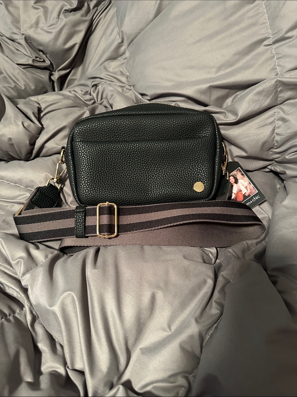 Willow Convertible Crossbody with Striped Webbing Strap